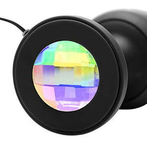 Master Series Paragon Gem Accented Vibrating Anal Plug With Internal Stimulation, Black (Ad436)