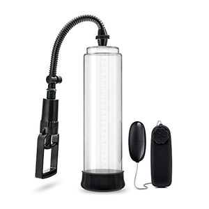Blush Performance Vx4 - All Natural Male Enhancing Penis Enlargement And Vibrating Masturbation Pump - 2 Ultra Soft Pump Sleeves, Cock Ring For Max Pleasure - 8.5&quot; High Impact Polycarbonate Cylinder