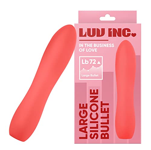 Luv Inc Large Silicone Bullet Vibrator Mini Vibe For Women Waterproof Clitoral Stimulator Bullet Vibrant Massager With 10 Modes Lipstick Vibrator Sex Toy Rechargeable Sex Toy For Women Couple