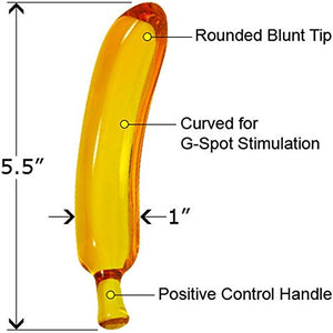 Glass Gem: Amber Banana