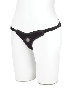 Lux Fetish Black Velvet Bikini Strap-On