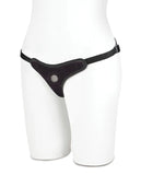 Lux Fetish Black Velvet Bikini Strap-On