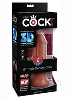 King Cock Plus 6In Triple Densit Cock Br