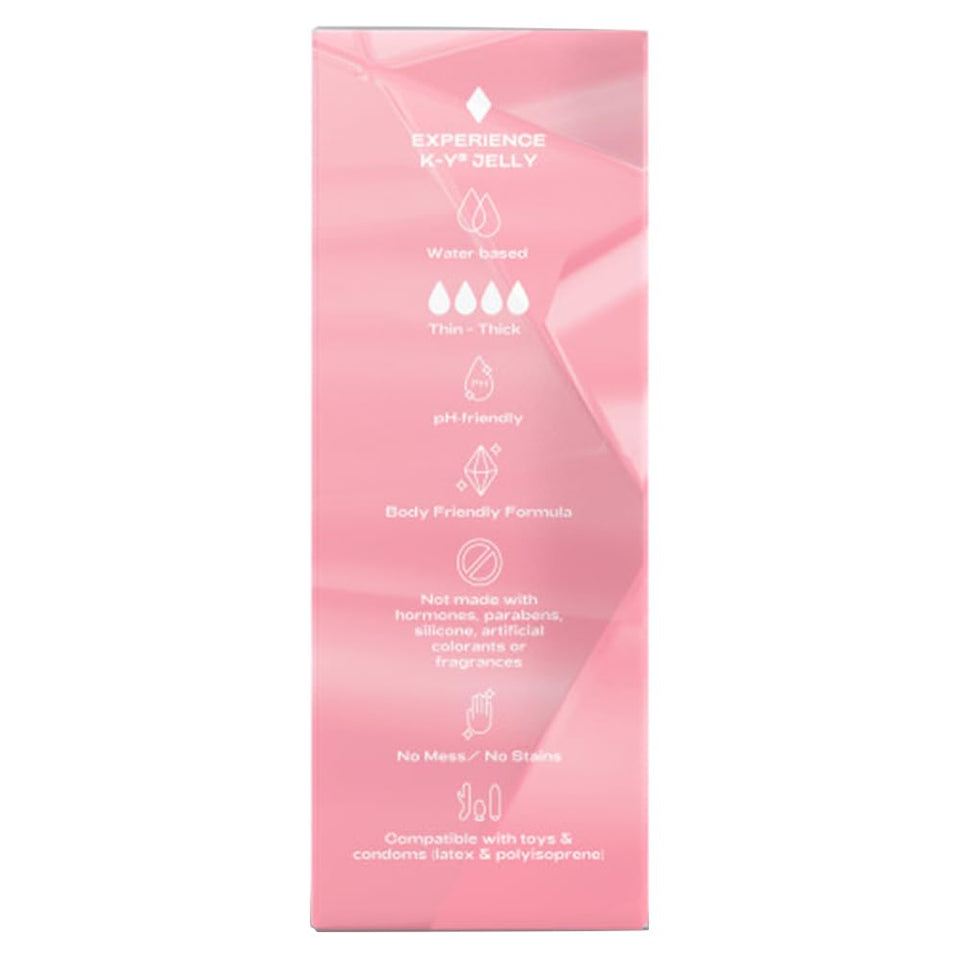 K-Y Jelly Classic Water-Based Body Friendly Formula 4 Fl Oz. Personal Lubricant for Wetter Sex for Men, Women and Couples & Safe
