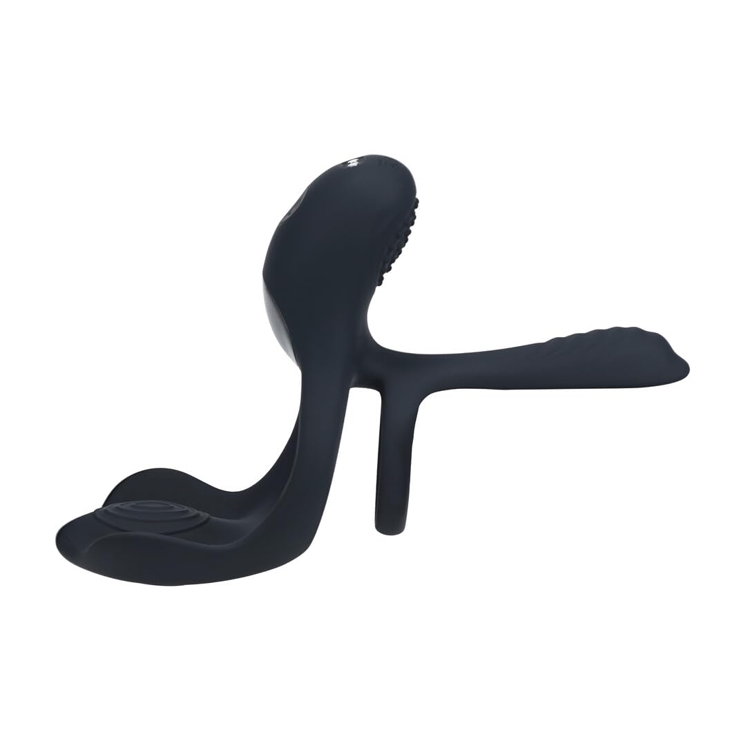 LEVELZ Triple Motor Vibr Sili C-Ring Blk