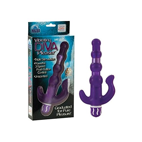 California Exotics Vibrating Diva Triple Pleaser, Purple