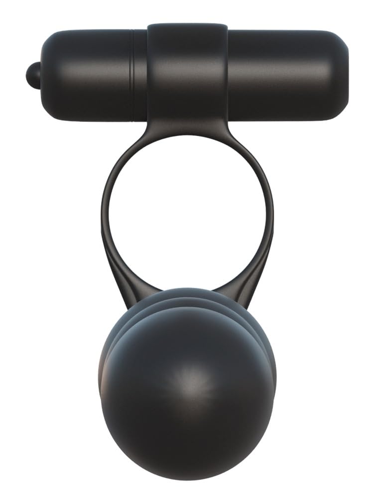 Pipedream Fantasy C-Ringz Posable Partner Double Penetrator Dildo, Black, 1 Pound