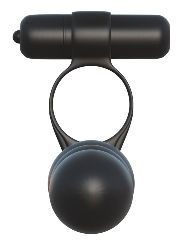 Pipedream Fantasy C-Ringz Posable Partner Double Penetrator Dildo, Black, 1 Pound