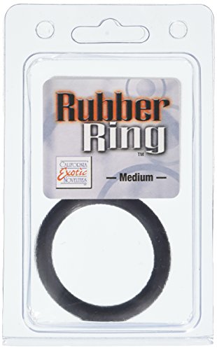 California Exotics Rubber Ring, Black, Medium