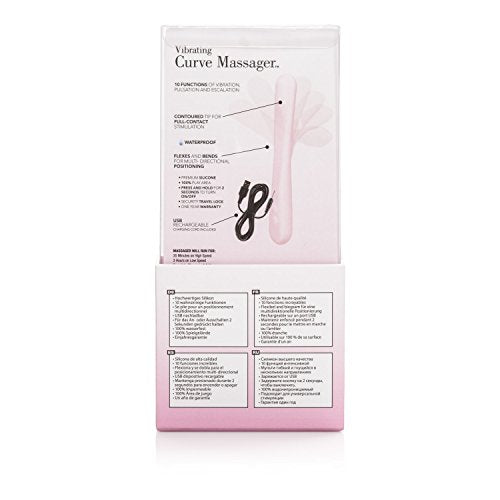 Calexotics Inspire Vibrating Curve Massager - Waterproof Sex Toys For Couples - Rechargeable Waterproof Massager - Flexible Adul