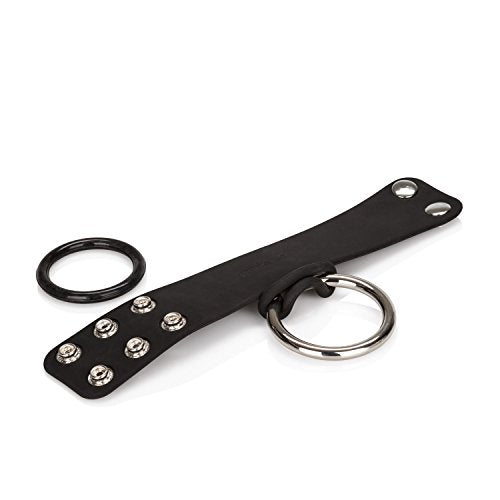 Calexotics Colt Scrotum Set     Silicone Male Enhancement Ring With Support Band     Sex Toys For Men     Black