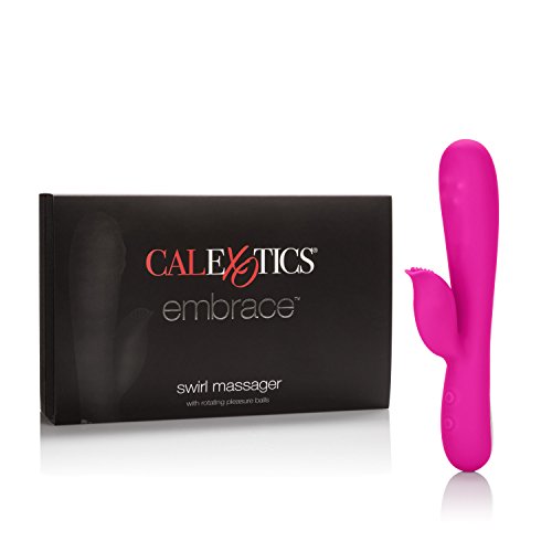 Calexotics Embrace Swirl Massager - Waterproof Vibrator Toys For Couples - Adult Sex Clitoral G Spot Massager - Pink