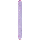 Doc Johnson Crystal Jellies - Double Dong -18 Inch - 1.8 Inches Wide - Double Sided Dildo - Proudly Made In America - Purple