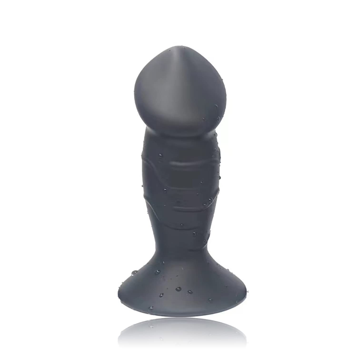 Fuirre Anal Plug Dildo,Flexible Soft Liquid Silicone Butt Plug Massage Stimulation for Men and Women Vaginal Anus Sex Toys. (Bla