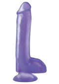 Pipedream Basix 8'' Dong With Suction, Purple