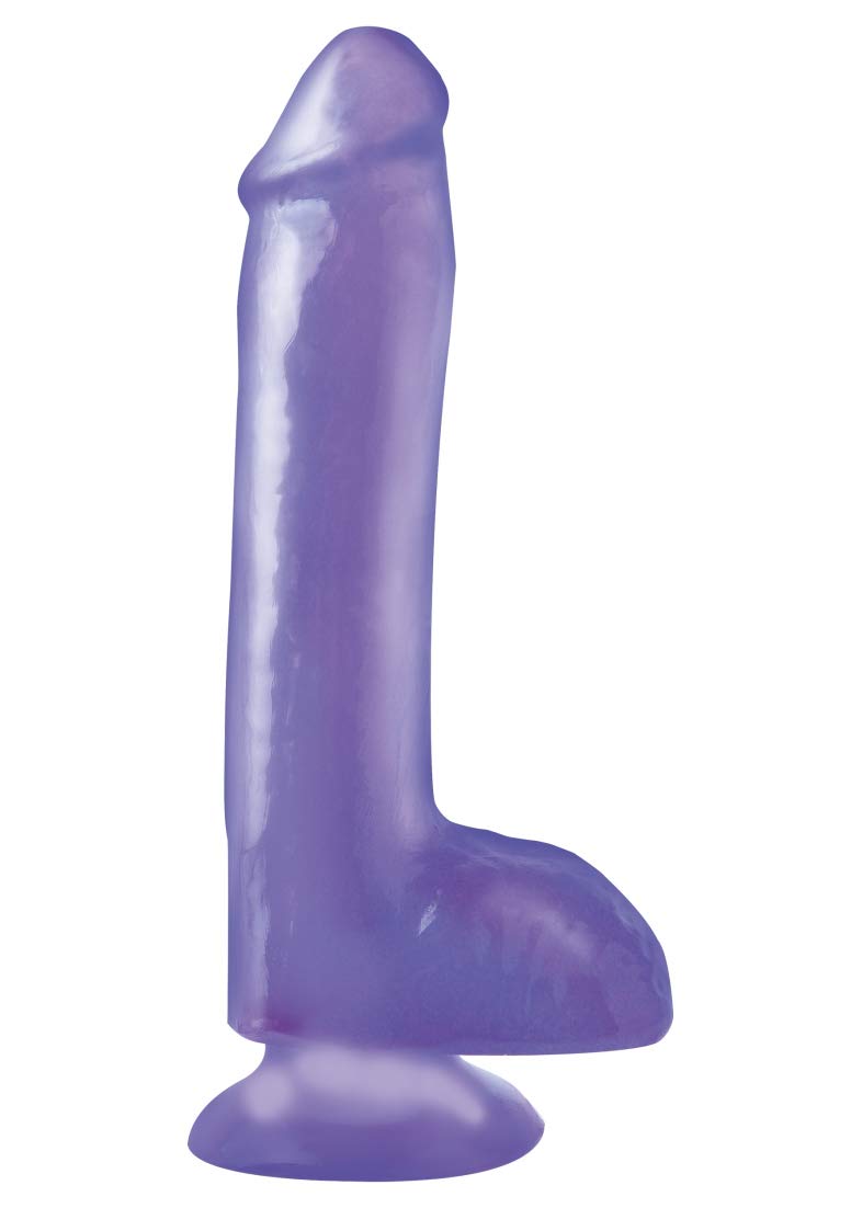 Pipedream Basix 8'' Dong With Suction, Purple