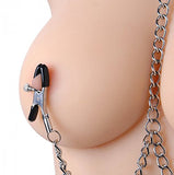 Master Series Bondage Collar And Nipple Clamp Set