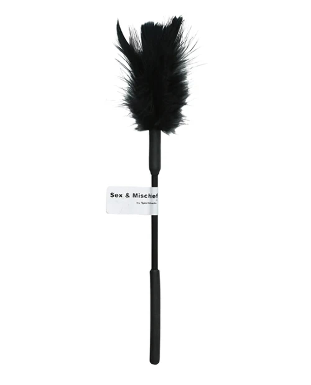 Sportsheets - Sex & Mischief: Feather Slapper - Tickle And Spanking Adult Toy (Red And Black)