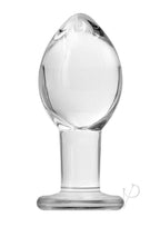 Crystal - Brosilicate Glass - Anal Plug- Large - Clear