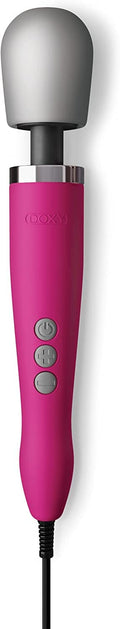 Doxy Original Pink Wand Vibrator Deep Tissue Massager - Female Vibrator Wand Massager - Body-Safe Plug In Personal Wand Massager