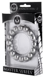 Master Series Stainless Steel Beaded Constriction Ring, 2-Inch