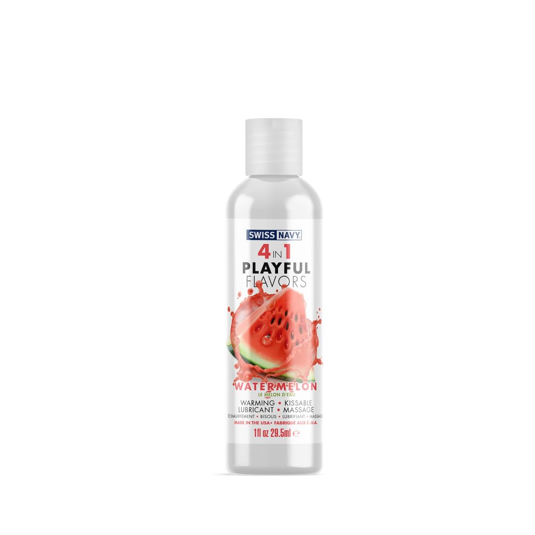 Swiss Navy 4 in 1 Playful Flavors Watermelon - 1 oz