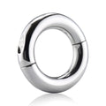 Romi Male Penis Cock Ring Delay Head Glans Ring Stainless Steel Scrotum Ball Stretcher Weights Adult Sex Toys(Medium)
