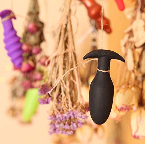Tantus Sex/Adult Toys Ryder Butt Plugs - 100% Ultra-Premium Satin Finish Flexible Silicone Anal Safe For Men, Women, Lgbtq, Couples - Onyx