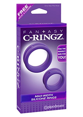 Pipedream Fantasy C-Ringz Max Width Silicone Rings Dildo, Purple, 1 Pound