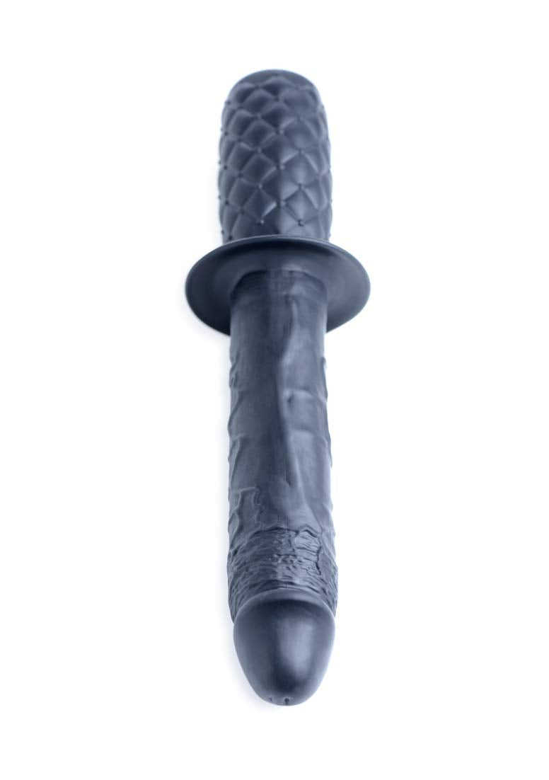 Ass Thumpers Ag152 Realistic 10X Silicone Vibrating Thruster, Black