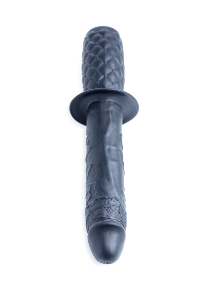 Ass Thumpers Ag152 Realistic 10X Silicone Vibrating Thruster, Black