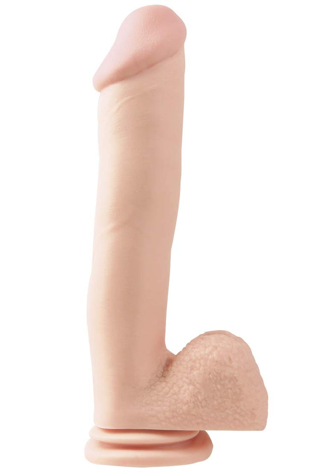 Basix 12In. Dong W/Suction Cup Flesh