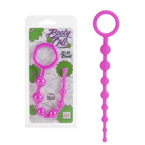 California Exotic Novelties Booty Call X 10 Beads, Pink, 0.07 Pound