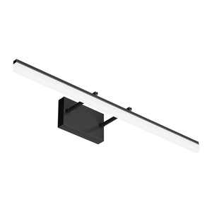 Aipsun 31.5 Inch Modern Black Vanity Light Adjustable Bathroom Light Fixtures Over Mirror Rotatable Vanity Lighting 5500K