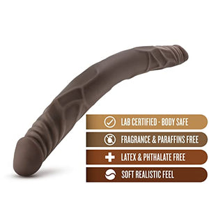 Dr. Skin - 14In Double Dildo - Chocolate