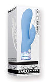 Glitteriffic Rechargeable Light Up Vibrator Multi Function Waterproof Blue