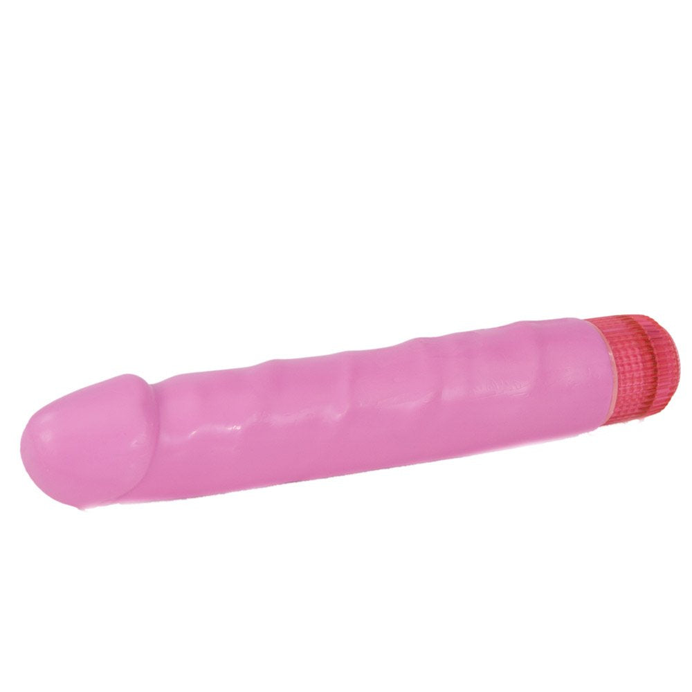 Nasstoys Waterproof Silicone Pure Vibes #69 Pink 7.5-Inch Realistic Veined Textured Penis