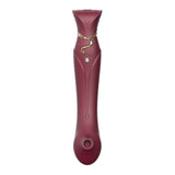 Zalo Queen Set G-Spot Pulsewave Vibrator With Suction Sleeve | Waterproof Sex Toy With 8 Vibration Modes 8 Pulse-Wave Modes | Usb Rechargeable Battery | 1-Year Warranty | Wine Red