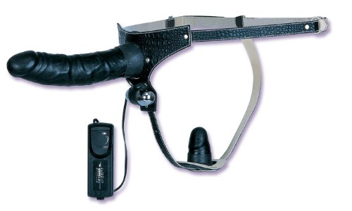 California Exotics Executive Double Dong Harness, Black