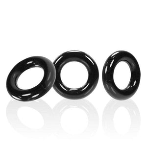 Willy Rings 3 Pk Cockrings Black (Net)