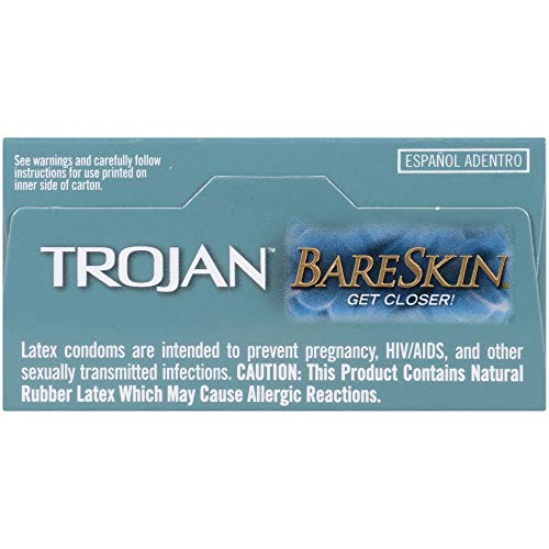 Trojan Bareskin Premium Thin Lubricated Condoms - 10 Count