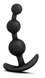 Blush Be Me 3 - Platinum Cured Puria Silicone - 3 Beaded Anal Plug - Satin Smooth Ultrasilk - Anchortech Base Stayput Design Kee