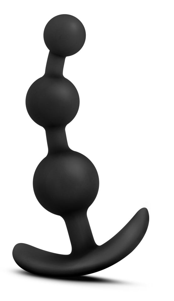 Blush Be Me 3 - Platinum Cured Puria Silicone - 3 Beaded Anal Plug - Satin Smooth Ultrasilk - Anchortech Base Stayput Design Kee