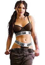 Vibes Fuck Off Bra&Panty S/M Black