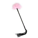 ccHuDE Silicone Feather Sex Tickler Soft Fur Tickler Whip Feather Tickler Small Feather Duster Fluffy Feather Tickler with Tasse