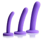 Strap U Tri-Play 3 Piece Silicone Dildo Set