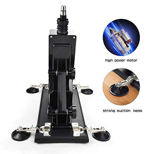 Powerful Sex Machine Automatic Retractable & Thrusting Machine Adult Sex Toys With Various Attachments Black