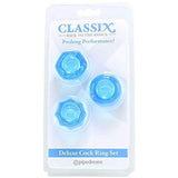 Pipedream Products Classix Deluxe Cock Ring Set Blu