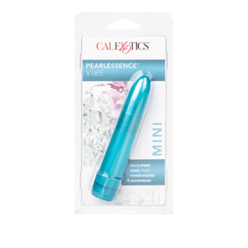 California Exotics Mini Pearlessence Multi-Speed Vibrator, Sky Blue, 4.5''