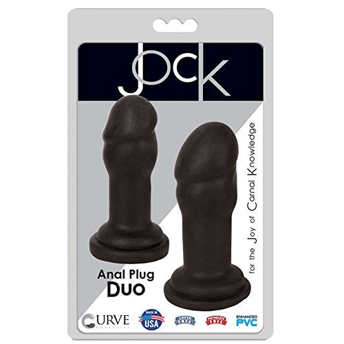 Curve Novelties Jock Anal Plug Duo  Black